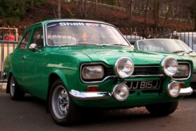 Green Ford Escort Mexico Mk1 parked on the road