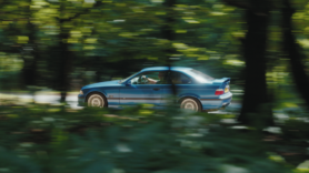 BMW driving
