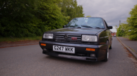 Cars that made the 80s the VW Golf MK2 driving along a road